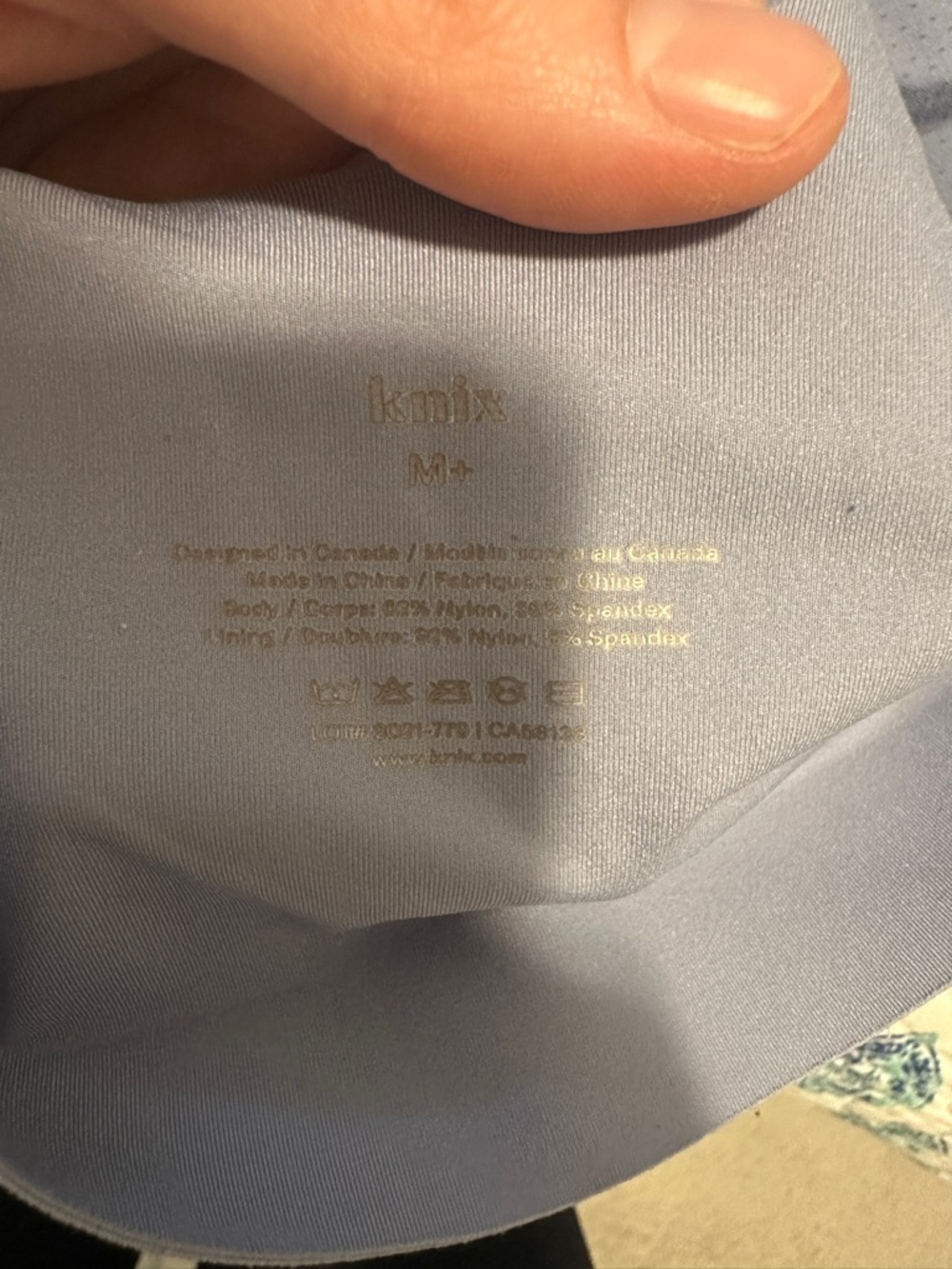 Knix Periwinkle Luxelift Pullover Bra Size M+ - Picture 6 of 6